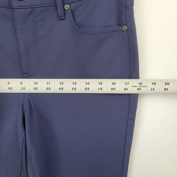 NYDJ Ponte Knit Marilyn Straight Leg Pants Navy Size 6 - Picture 7 of 15